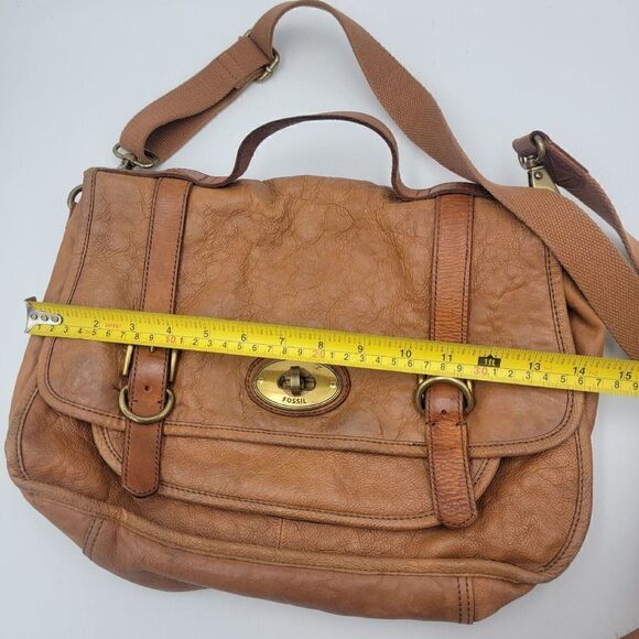 Fossil Beautiful Leather Vintage Reissue Messenger Crossbody Satchel Bag ZB4617 - Picture 11 of 12